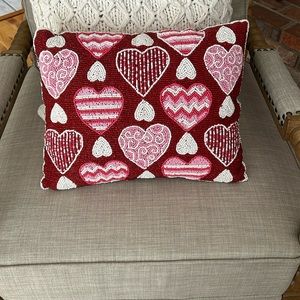 PIER 1 VALENTINE BEADED ACCENT PILLOW